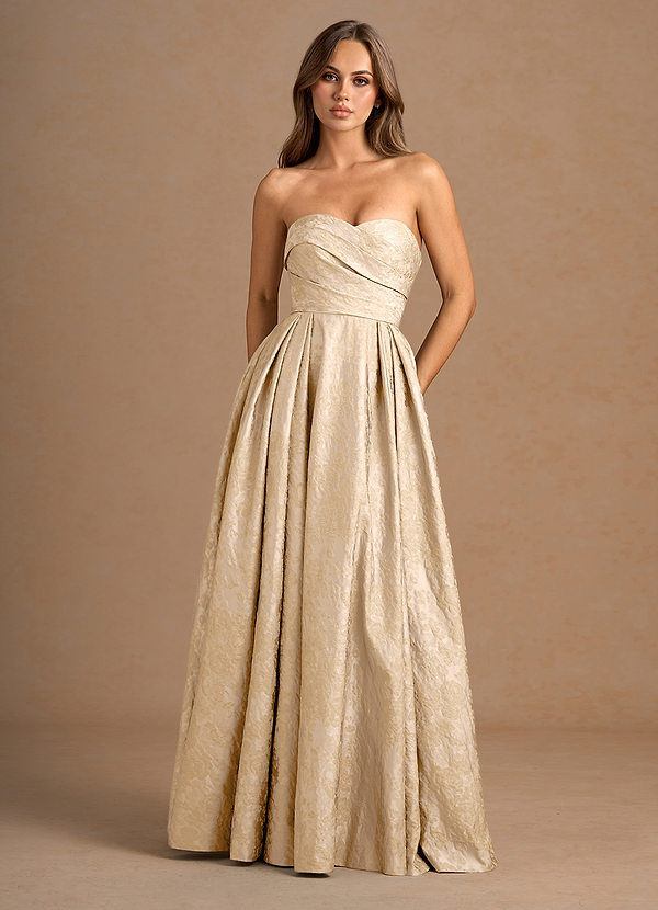 Maelis Vintage Champagne Maxi Gown image1