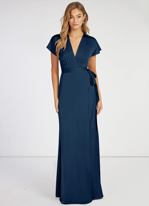 Robe Bleu Foncé Taille 36 Marque U Collections Femme Neuf Avec