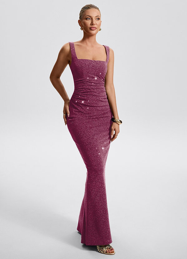 Eira Pink Rhinestones Maxi Dress image1