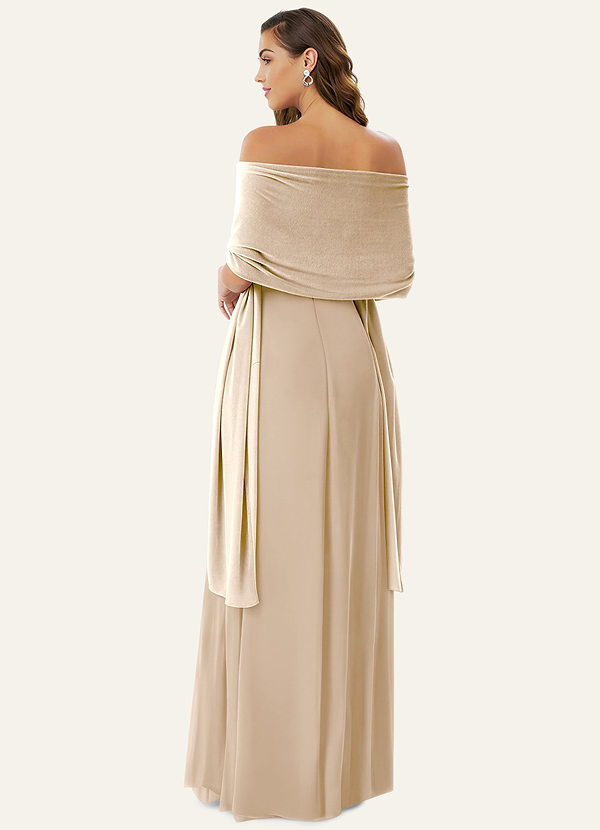 front Châle en velours assorti