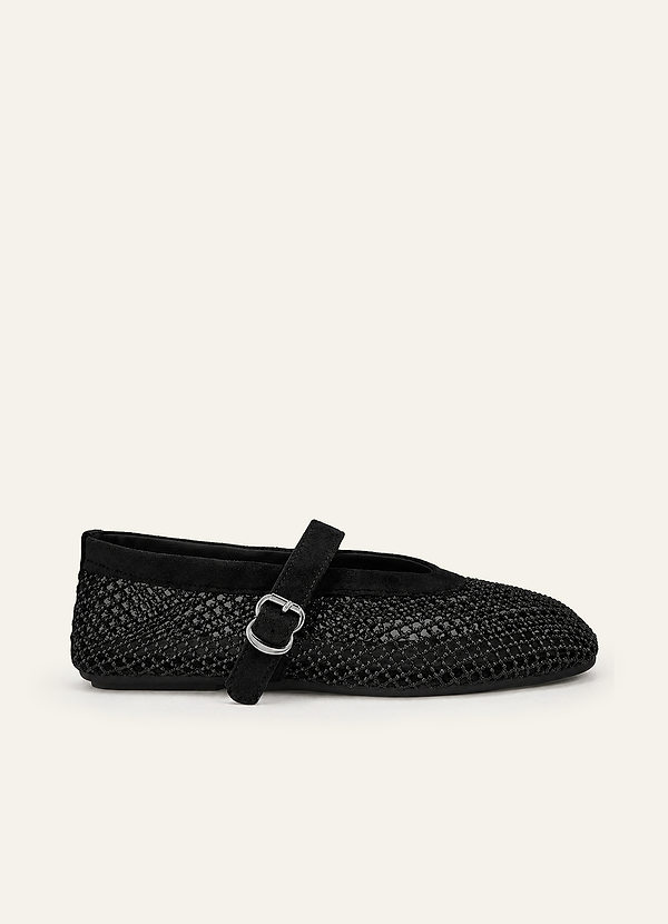front Celeste Mary Jane-skor med strass och mesh