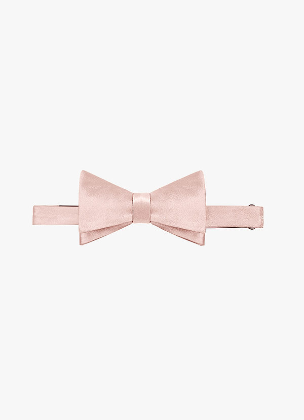 front Metallic Satin Bow Tie