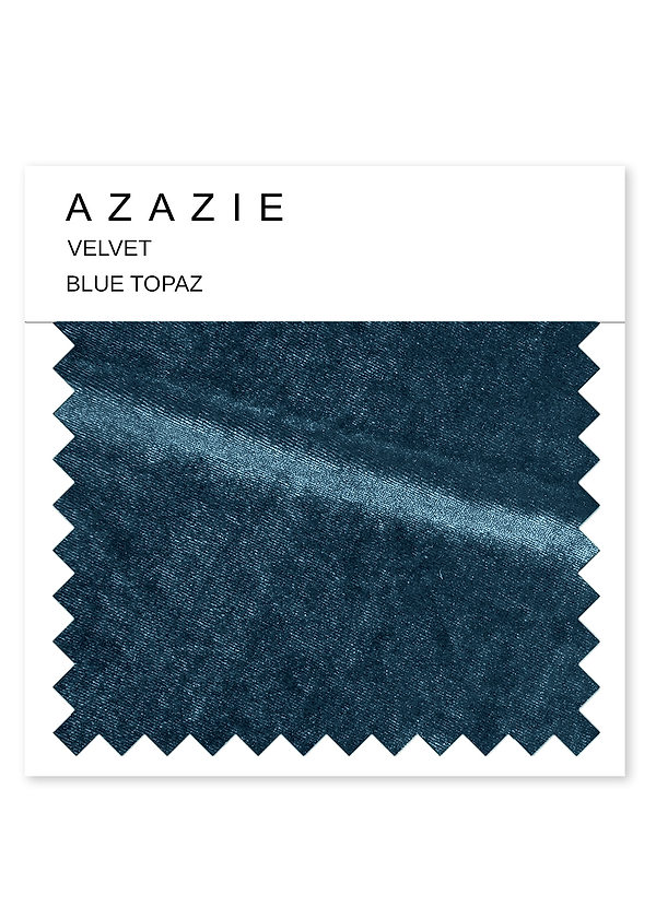 front Azazie Blue Topaz Velvet Swatch