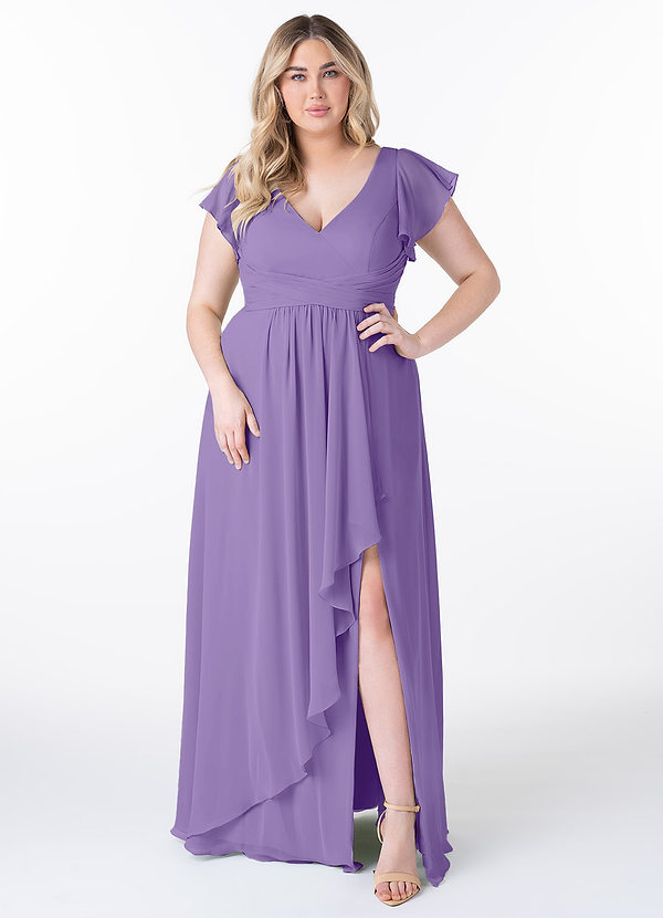 Azazie Omari Bridesmaid Dresses Tahiti A-Line Chiffon Dress image1