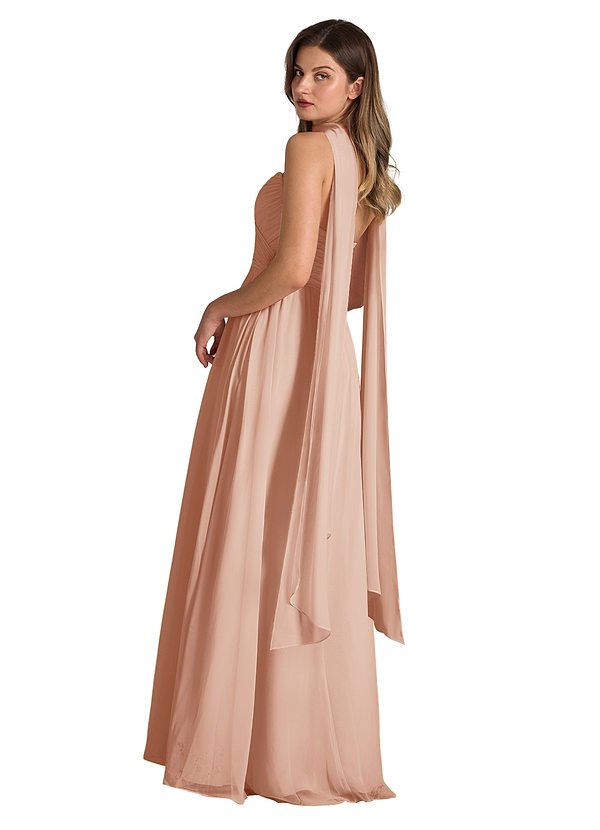 front Azazie Matching Color Chiffon Scarf