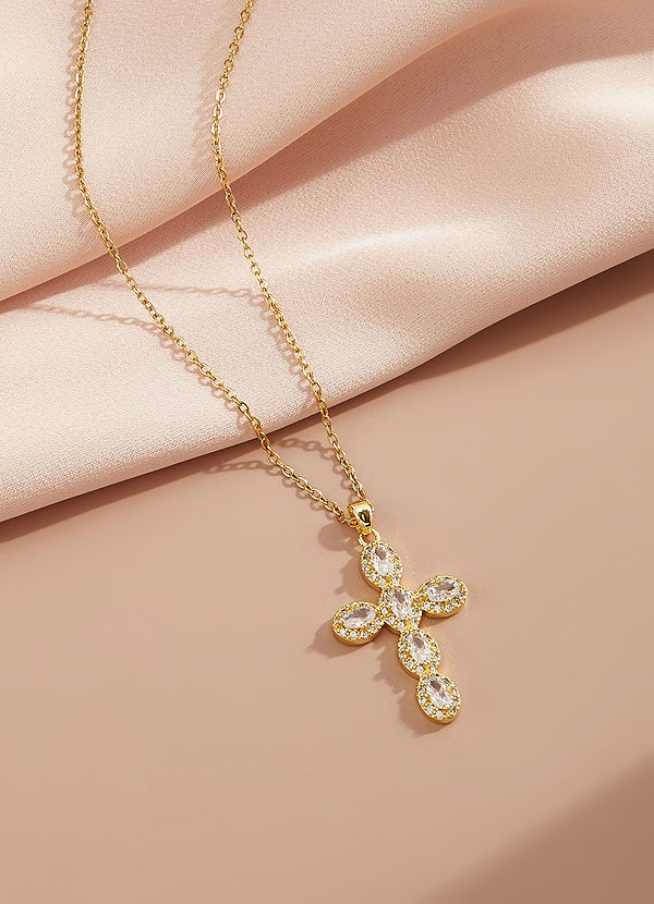 front Cross Pendant Necklace