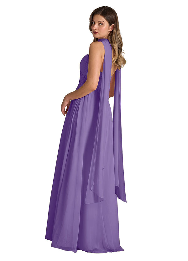 front Azazie Matching Color Chiffon Scarf