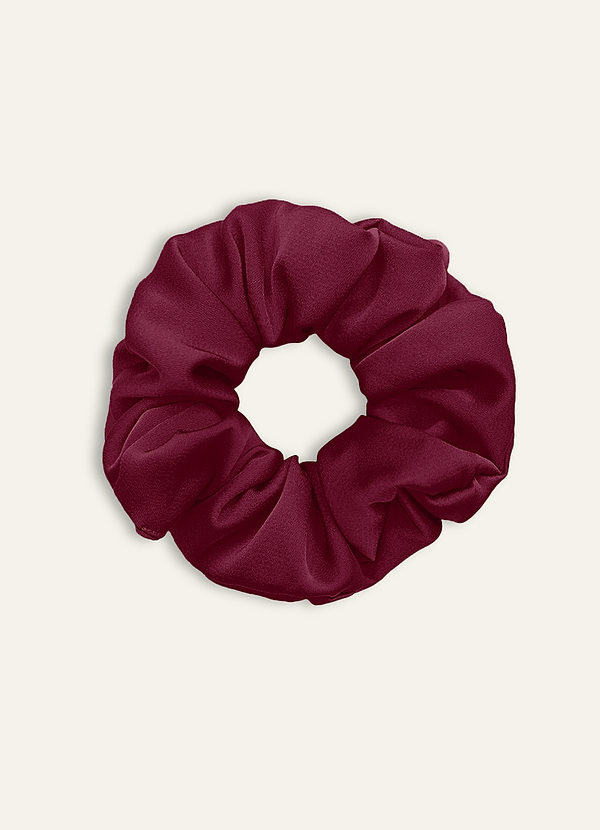 front Matching Color Bridesmaid Stretch Satin Over Size Scrunchies 3Pack