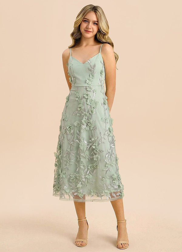 front Azazie Freya Junior Formal Dress