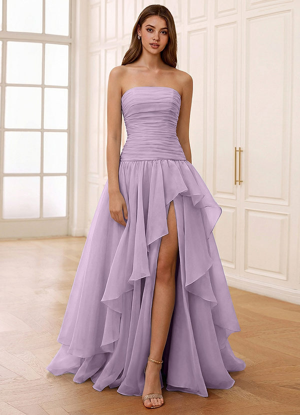 Ocavivien Lila Galajurk van tule image1