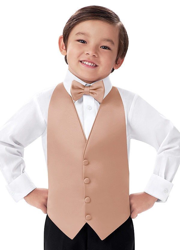 front Chaleco de satén mate para niño