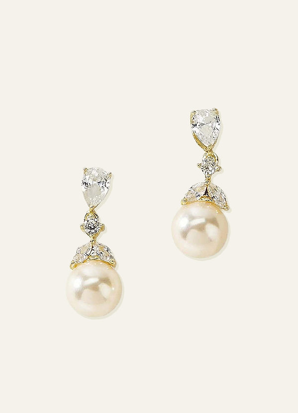 front Ocean Pearl Earrings