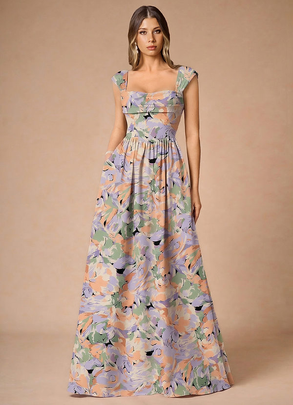 Hazel Lilla Grøn Maxikjole image1