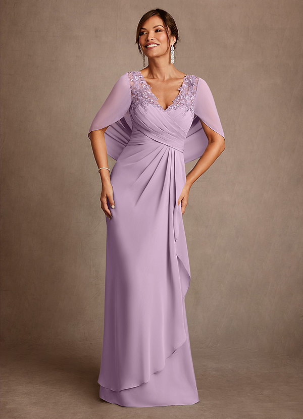 Azazie Santa Clara Mother of the Brides Dresses Wisteria A-Line Lace Dress image1