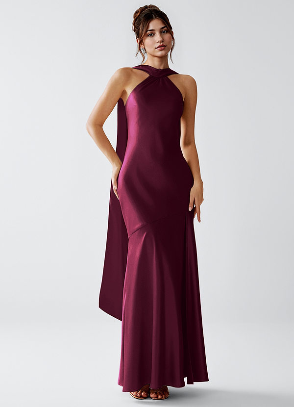 Veronica Maxi Klänning Cabernet image1