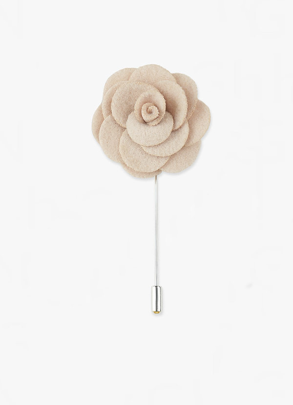 front Woolen Floral Lapel Flower