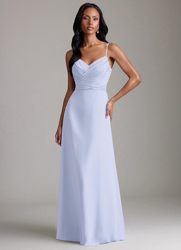 Azazie Kali Brudtärneklänningar Klä av A-Linje i Chiffong Plisserad Lavendel image1