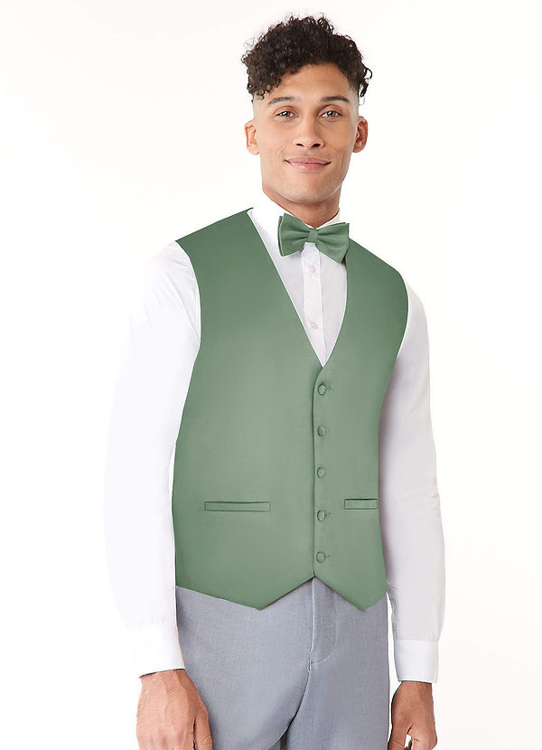 front Stretch Satin Vest