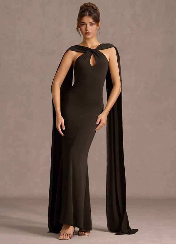 Vestido Chocolate Largo Quenelle image1