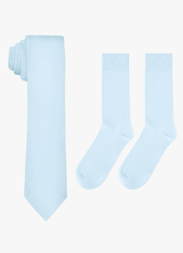 front Matching Skinny Tie & Socks Set