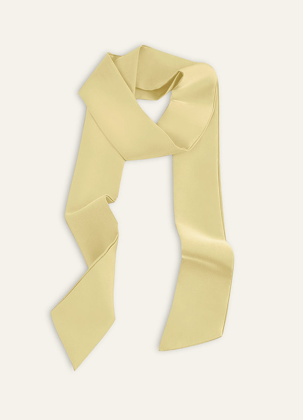 front Pañuelo para el pelo de satén elástico de color a juego