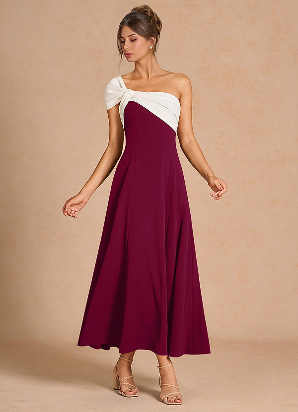 Nerina Merlot Midi Dress image1