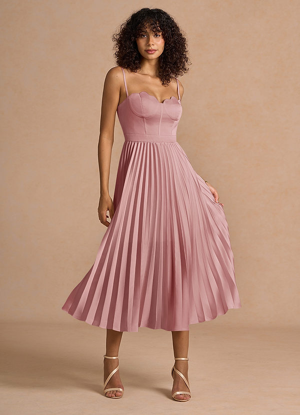 Amélie Light Pink Midi Dress image1