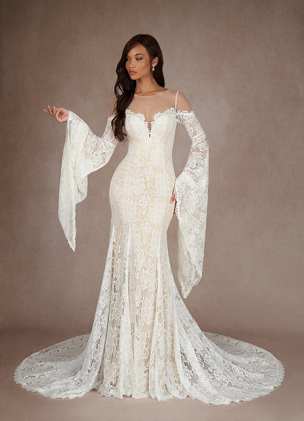 front Azazie Sol Wedding Dress