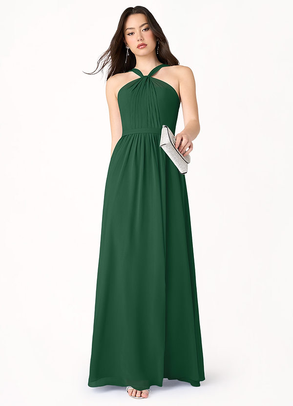 Blanca Emerald Green Halter Maxi Dress image1