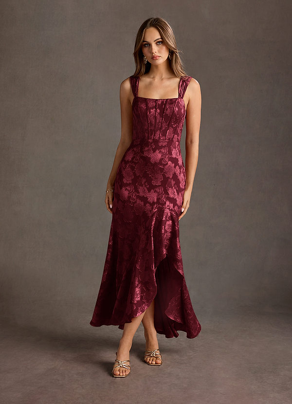 Saskia Wine Maxi Dress image1