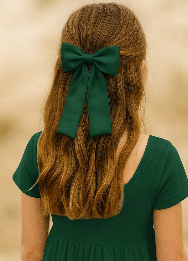 front Haarspangen-Set mit Satinschleife für Mädchen