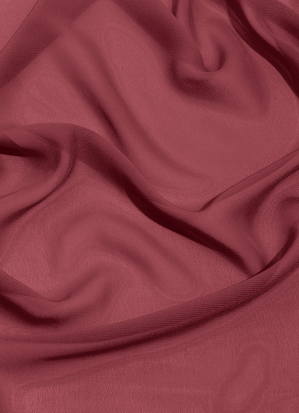 front Azazie Merlot Chiffon Fabric By the Yard