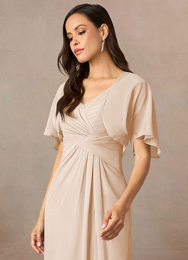front Azazie Bijpassende Kleur Salome Chiffon Wrap