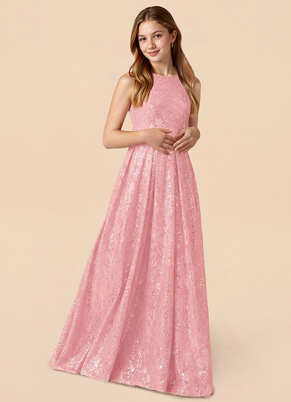 front Azazie Maisie Junior Formal Dress