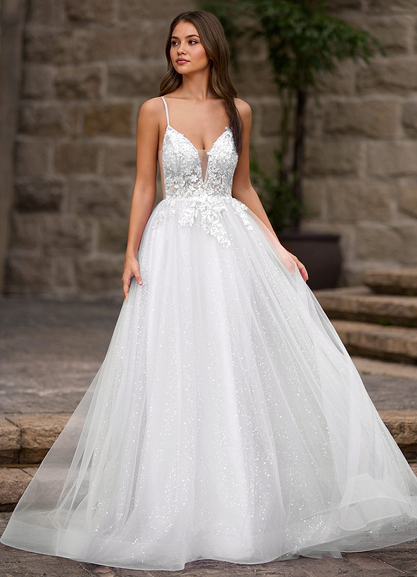 Finesse Blanco Vestido de fiesta de corte A image1