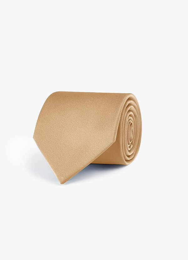 front Corbata ancha de satén elástico