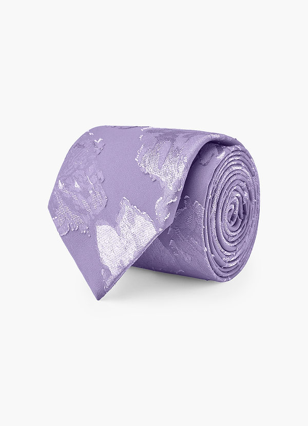 front Nowoczesny krawat w kwiaty w tonalnym stylu