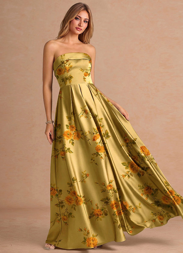 Isrelle Vintage Yellow Maxi Dress image1