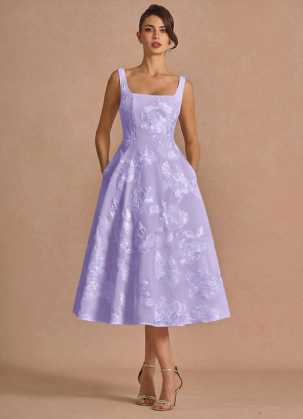Brynn Pale Purple Midi Dress image1