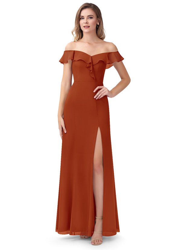 Paprika Azazie Sophie Bridesmaid Dresses Azazie