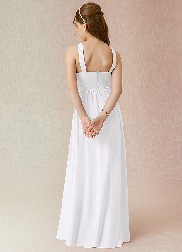 White Junior Bridesmaid Dresses Azazie — free download