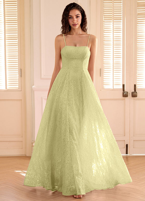 Gleavia Dusty Green A-line Sequin Prom Dress image1