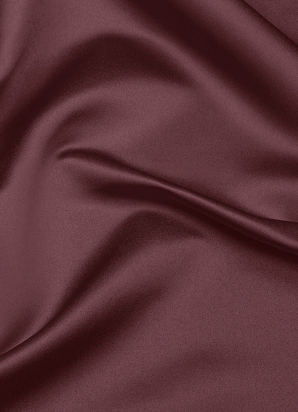 front Azazie Sangria Matte Satin Fabric By the Yard