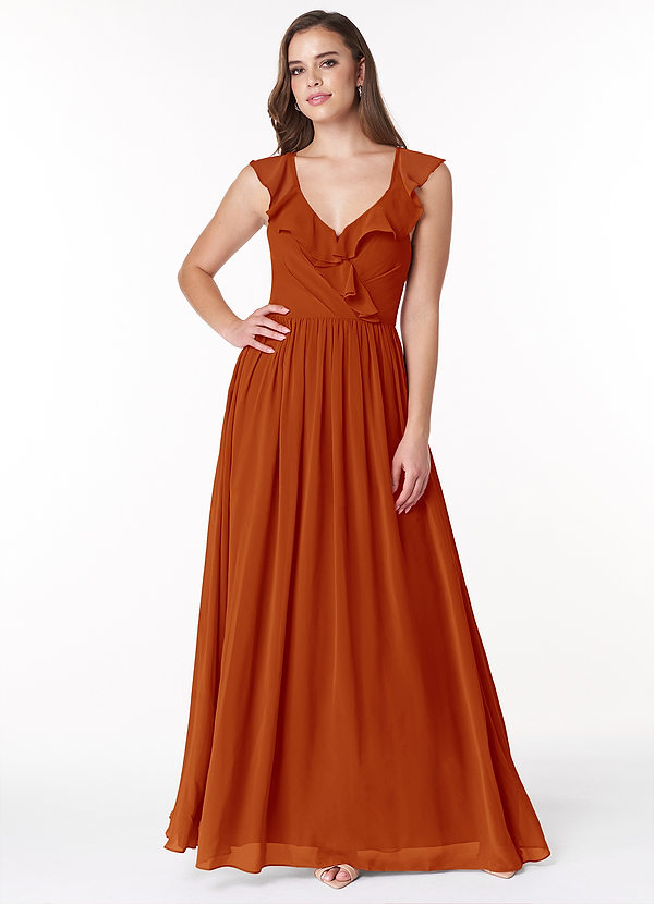 Paprika Azazie Gale Bridesmaid Dresses Azazie
