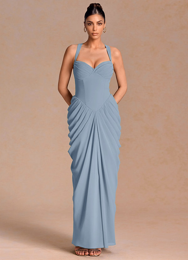 Jensyn Dusty Blue Maxi Dress image1