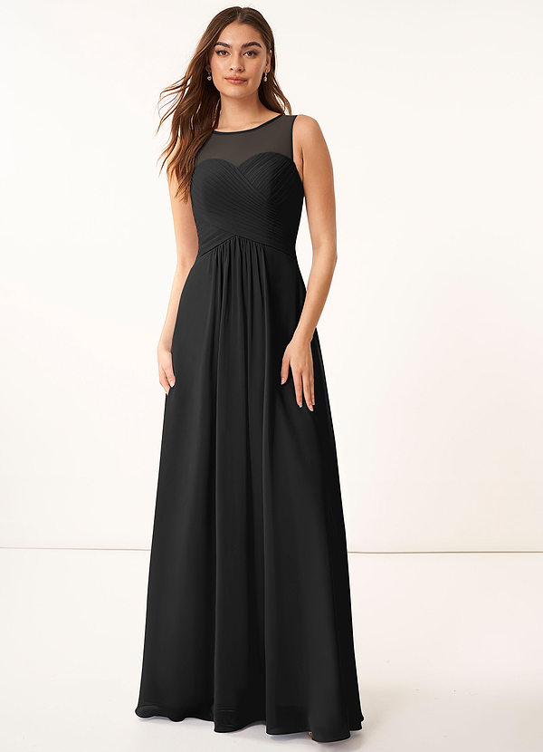 Black Azazie Gigi Bridesmaid Dresses | Azazie