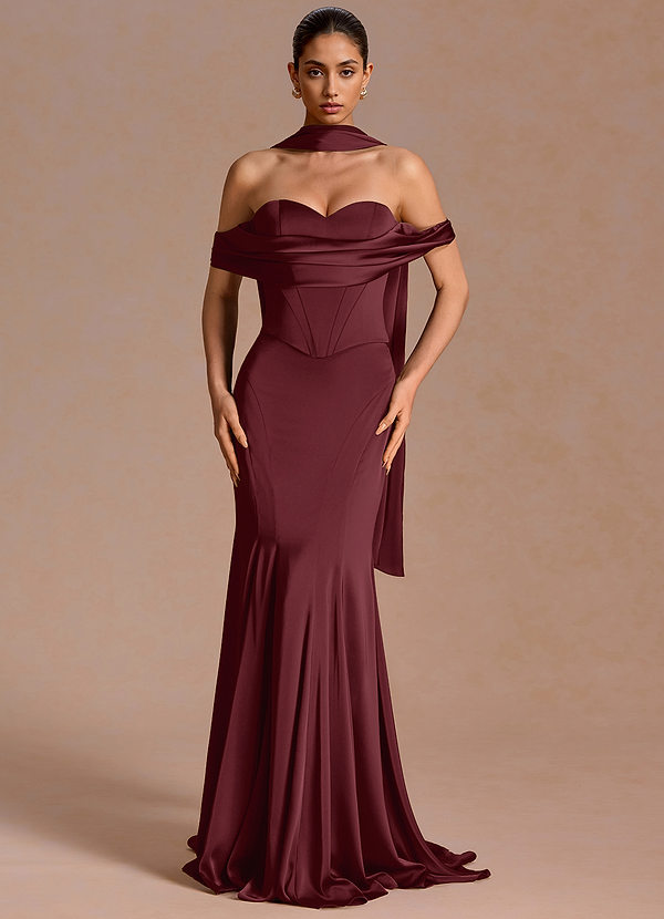 Vianne Wine Two Piece Dress image1