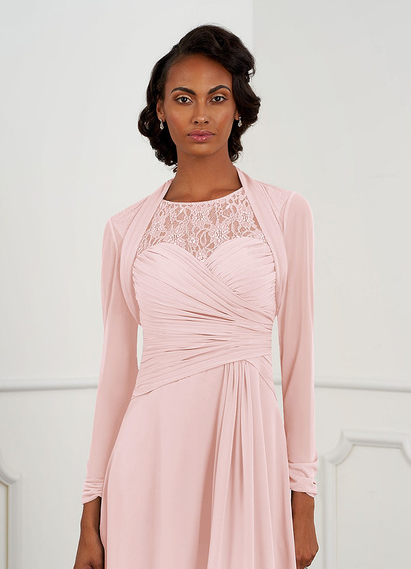 front Azazie Matching Color Shyann Mesh Wrap