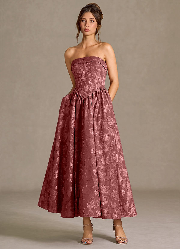 Mila Vintage Rose Midi Dress image1