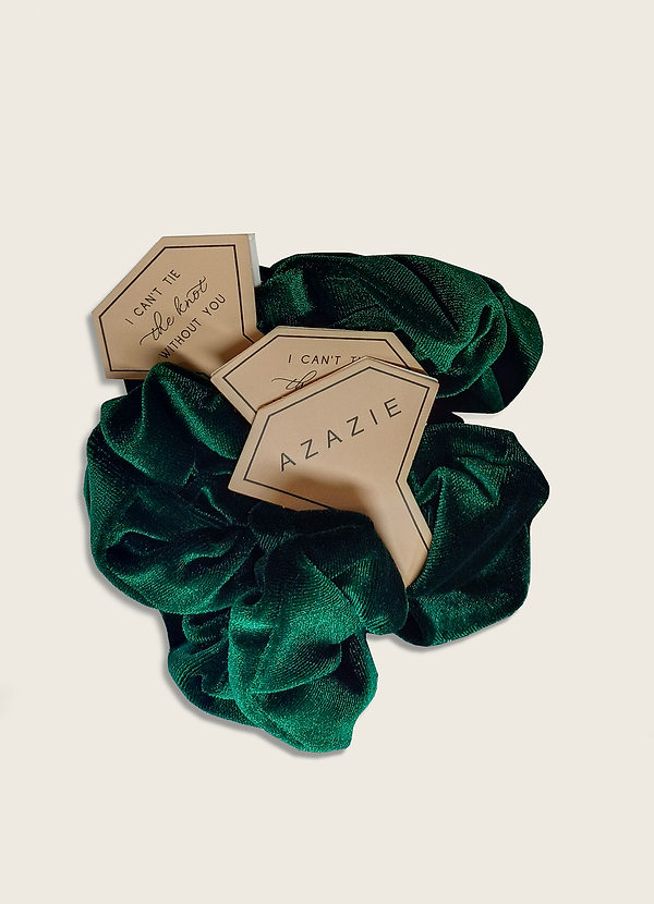 front Bridesmaid Velvet Scrunchies